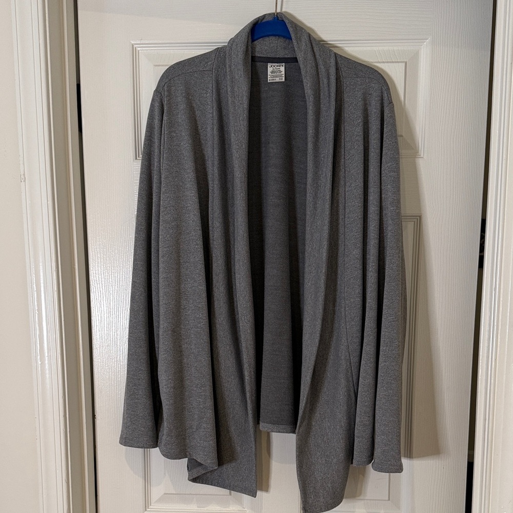 Jockey women’s Charcoal Cardigan Sweater